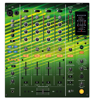Pioneer DJ DJM 800 Skin Green Lazer